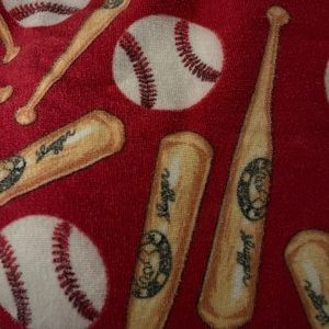 Vintage baseball themed Joe Boxer terry bathrobe